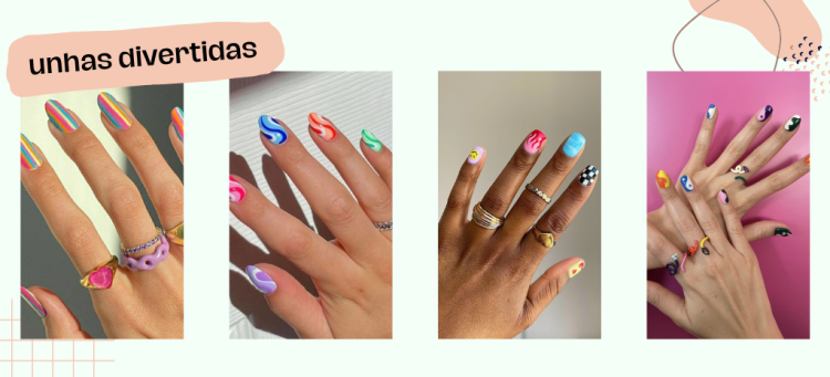 Unhas coloridas levam alto astral para o visual. (Fotos: divulgação).