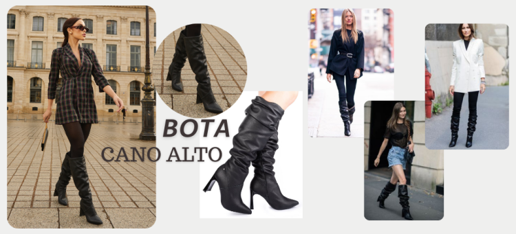 Conheça a bota de cano alto slouchy que está fazendo a cabeça das fashionistas! (Fotos: divulgação).