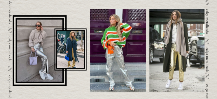 Calças metalizadas para o dia-a-dia? Sim, por favor!