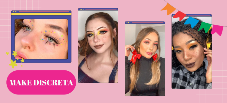 Invista na make discreta, com um olho esfumado colorido que vai ficar um charme. (Foto: divulgação)