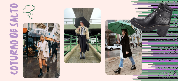 Estilosa e protegida em segundos com coturno de salto. (Foto: divulgação)