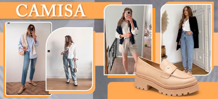 A camisa é outra opção fashion para criar looks incríveis com Loafer. (Fotos: divulgação)