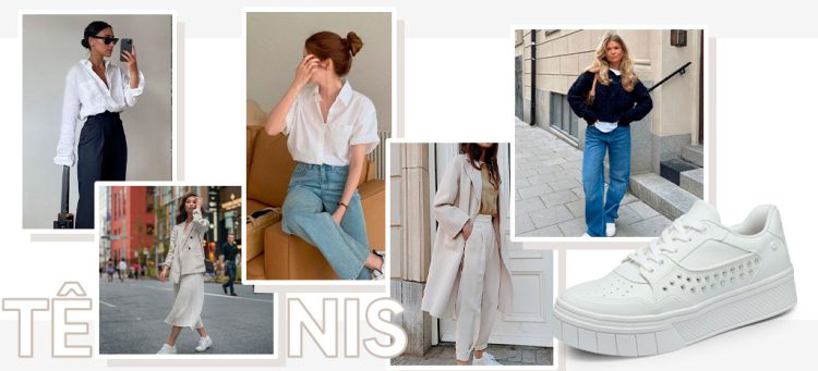 O tênis branco é a escolha perfeita para quem quer versatilidade. (Fotos: divulgação)