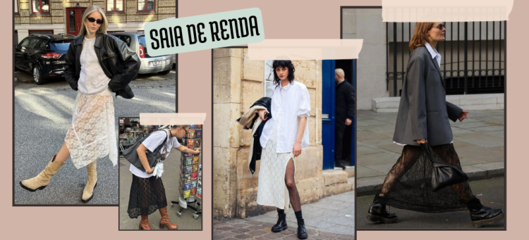 A saia de renda vai te surpreender com sua versatilidade. (foto: divulgação)