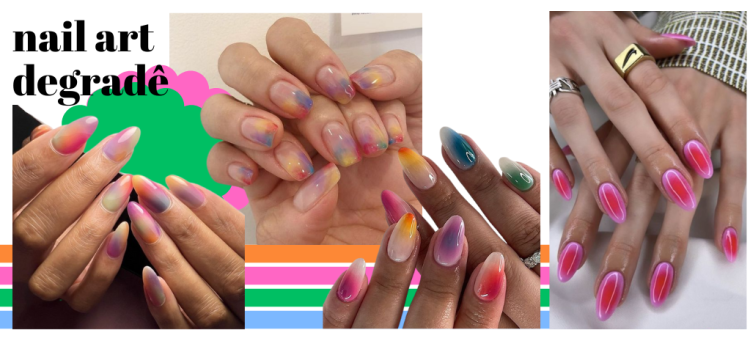 Aprenda a fazer a nail art degradê. (Foto: divulgação)
