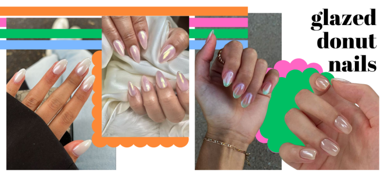 Clássico e delicado: glazed donut nails. (Foto: divulgação)