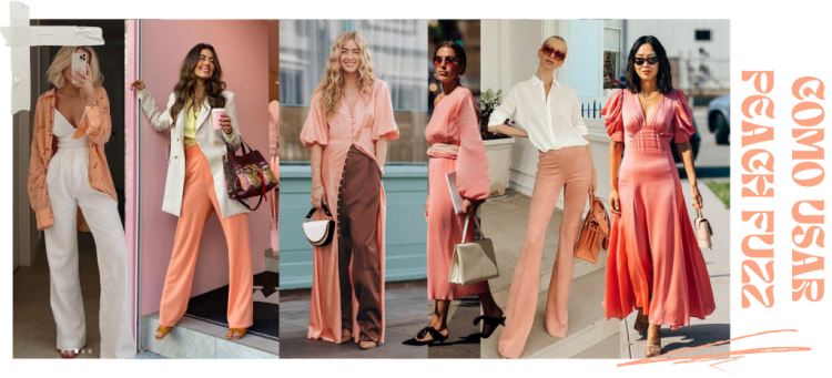 Saiba como usar a cor Peach Fuzz no look. (Fotos: divulgação)