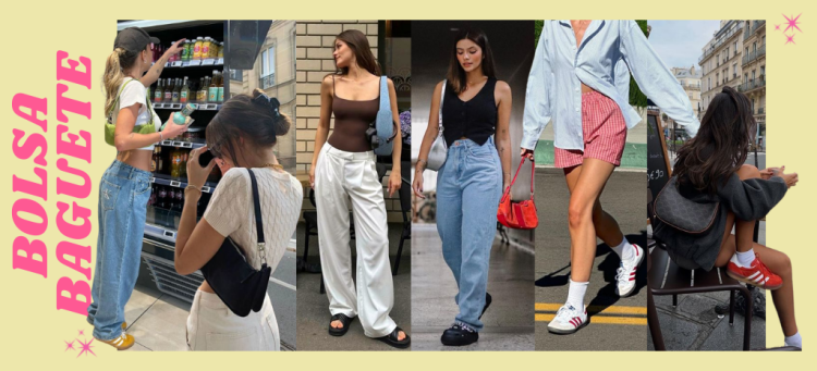 A clássica bolsa baguete está voltando com tudo. (foto: divulgação)