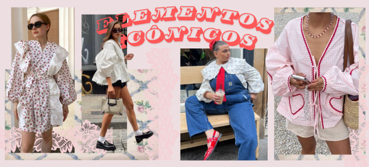 Elementos icônicos do coquetecore. (foto: divulgação)