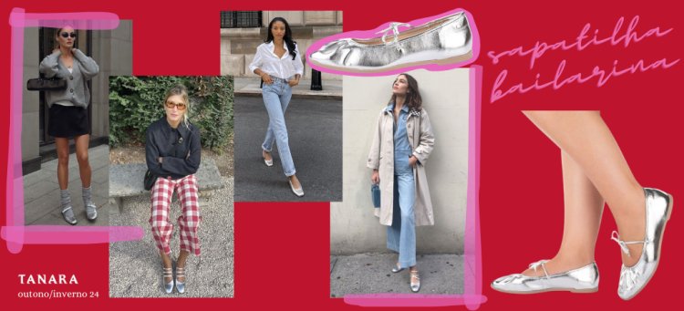 A sapatilha bailarina da Tanara está apaixonante. (Fotos: divulgação)