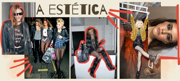 A estética Indie Sleaze. (Fotos: divulgação)