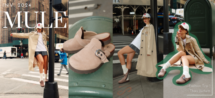 O mule da Tanara foi uma das escolhas da influenciadora. (Fotos: divulgação)