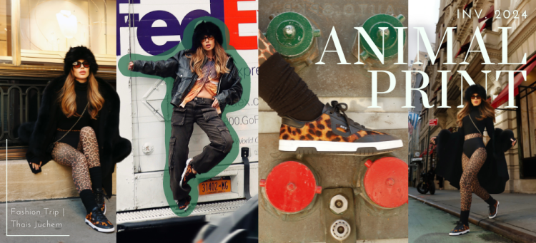Estampas animal print vão bombar nesse inverno. (Fotos: divulgação)