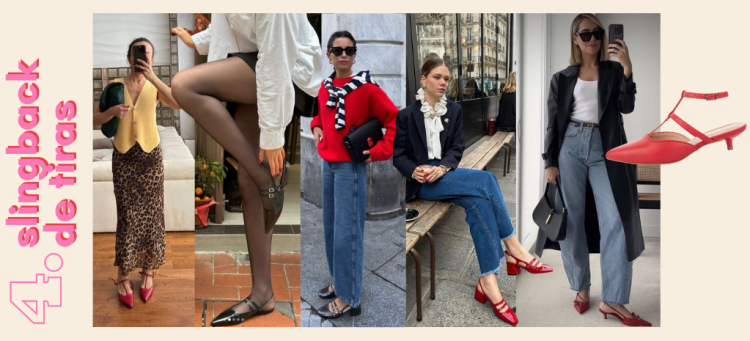 Peças para apostar nesse inverno: sapato slingback de tiras. (Fotos: divulgação)