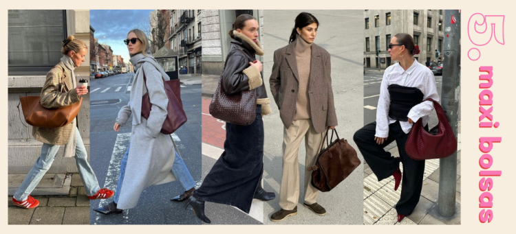 Peças para apostar nesse inverno: maxi-bolsas (Fotos: divulgação)