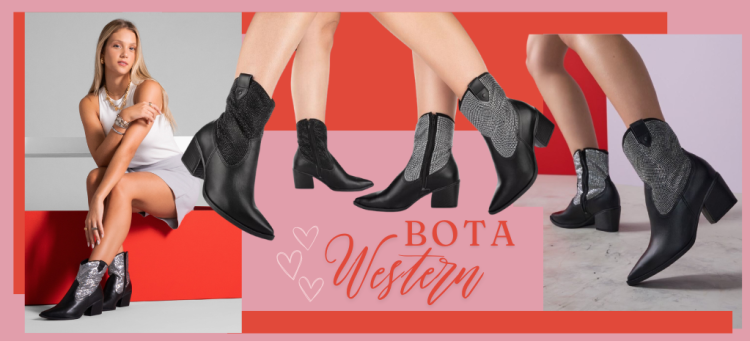 Para mães que amam o estilo boho: bota western. (Fotos: divulgação)