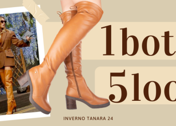 Uma bota, cinco looks. (Fotos: divulgação)