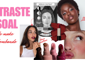 Contraste pessoal: conheça a trend de make que está bombando no TikTok. (Fotos: divulgação)