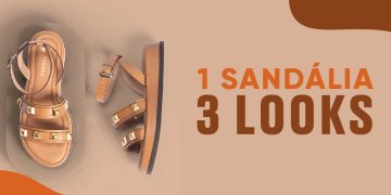 1 sandália 3 looks