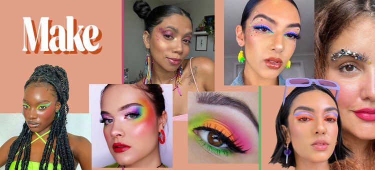 Carnaval: Maquiagem colorida. (Fotos: divulgação)