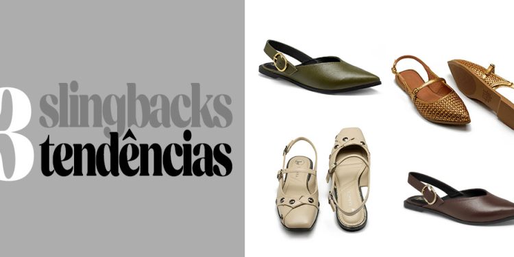 3 slingbacks, 3 tendências. (Fotos: divulgação)