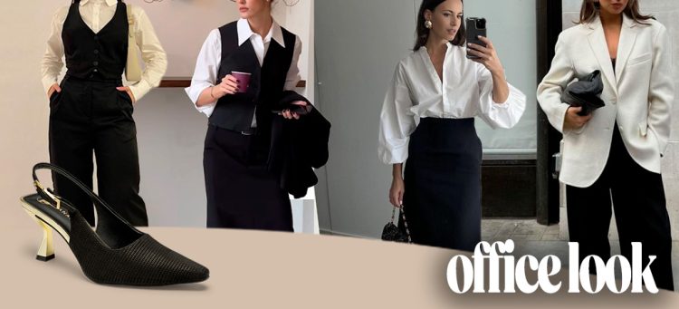 Scarpin de Bico Fino: Office Look.