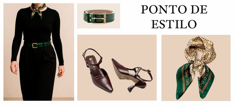 Traga um ponto de estilo ao look com o sapato e o cinto Tanara. (Fotos: Divulgação)