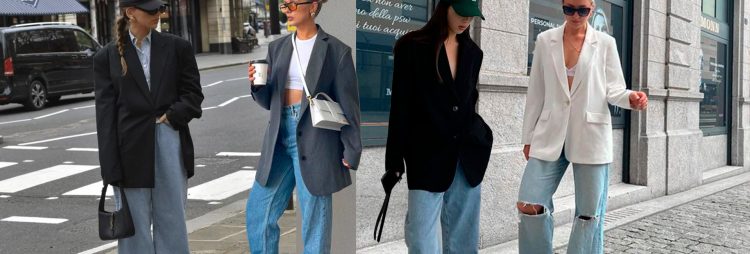Blazer oversized com jeans e scarpin cria um look hi-lo cheio de personalidade. (Fotos: divulgação)