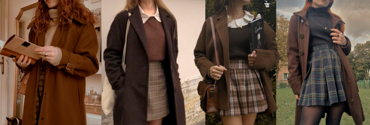 Dark Academy Tanara: elegância clássica com pegada cool.