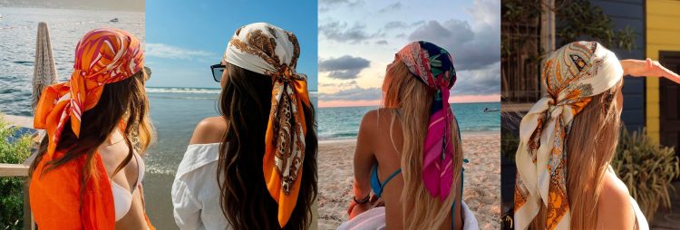 Lenços de Cabeça: Estampado é um must-have.