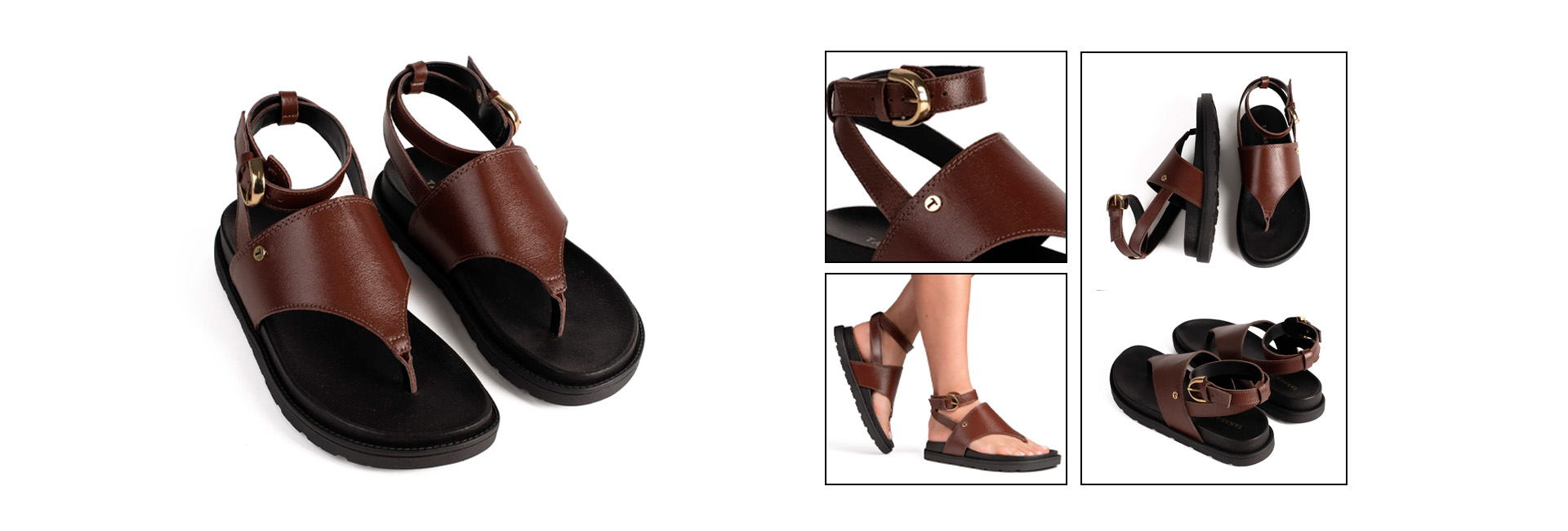 A flatform em couro que exala sofisticação.