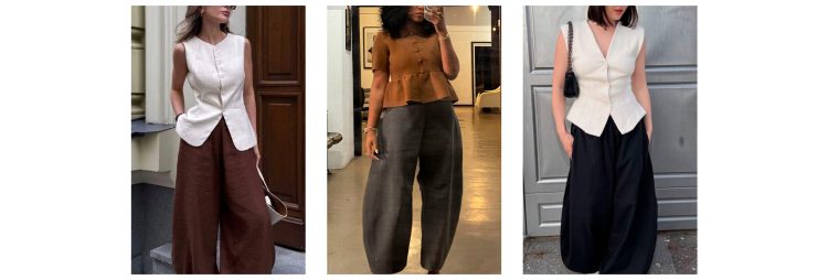 Elegância urbana com esse modelo de calça.